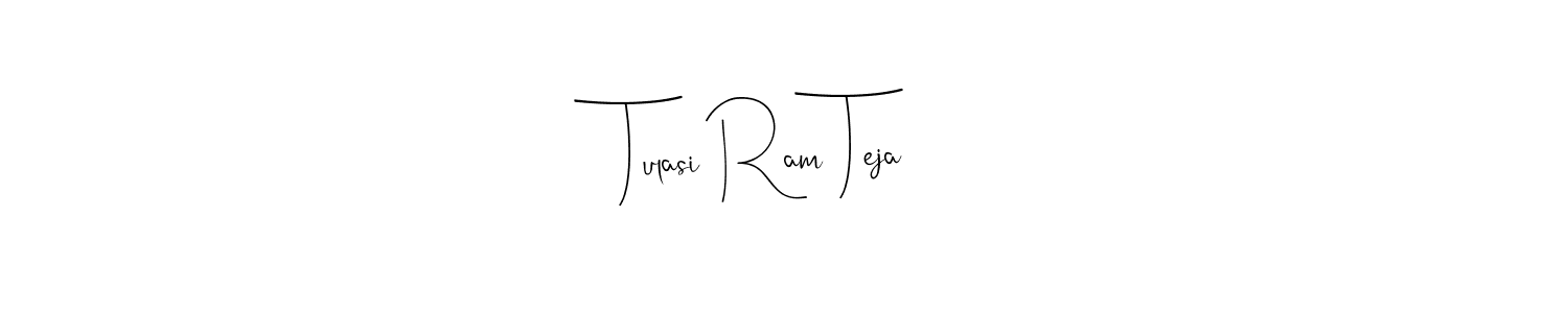 if you are searching for the best signature style for your name Tulasi Ram Teja. so please give up your signature search. here we have designed multiple signature styles  using Andilay-7BmLP. Tulasi Ram Teja signature style 4 images and pictures png