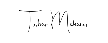 Looking for an artistic signature for Tushar Mahanur? The Andilay-7BmLP calligraphy style gives a sophisticated flow suitable for business cards and emails. Tushar Mahanur signature style 4 images and pictures png