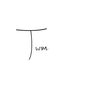 You should practise on your own different ways (Andilay-7BmLP) to write your name (Twm) in signature. don't let someone else do it for you. Twm signature style 4 images and pictures png