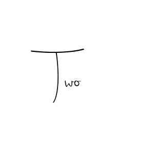 Make a beautiful signature design for name Two. With this signature (Andilay-7BmLP) style, you can create a handwritten signature for free. Two signature style 4 images and pictures png