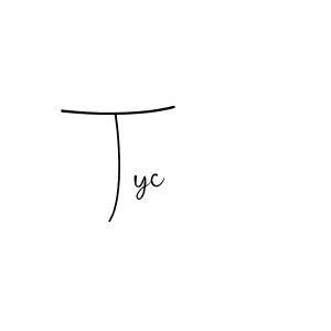 How to Draw Tyc signature style? Andilay-7BmLP is a latest design signature styles for name Tyc. Tyc signature style 4 images and pictures png