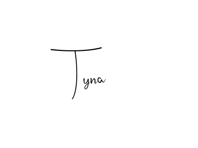 Design your own signature with our free online signature maker. With this signature software, you can create a handwritten (Andilay-7BmLP) signature for name Tyna. Tyna signature style 4 images and pictures png