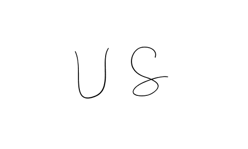 The best way (Andilay-7BmLP) to make a short signature is to pick only two or three words in your name. The name U   S include a total of six letters. For converting this name. U   S signature style 4 images and pictures png