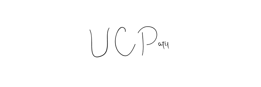 Create a beautiful signature design for name U C Patil. With this signature (Andilay-7BmLP) fonts, you can make a handwritten signature for free. U C Patil signature style 4 images and pictures png
