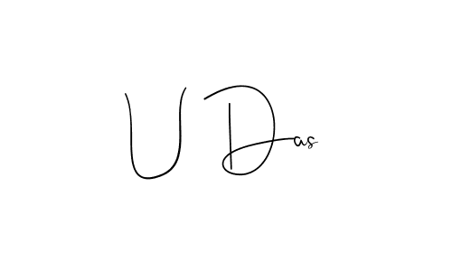 Similarly Andilay-7BmLP is the best handwritten signature design. Signature creator online .You can use it as an online autograph creator for name U Das. U Das signature style 4 images and pictures png