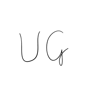 Design your own signature with our free online signature maker. With this signature software, you can create a handwritten (Andilay-7BmLP) signature for name U G. U G signature style 4 images and pictures png