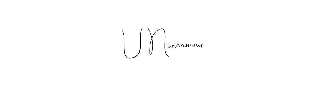 See photos of U Nandanwar official signature by Spectra . Check more albums & portfolios. Read reviews & check more about Andilay-7BmLP font. U Nandanwar signature style 4 images and pictures png