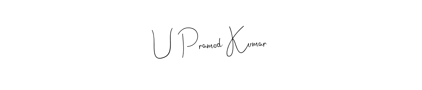 See photos of U Pramod Kumar official signature by Spectra . Check more albums & portfolios. Read reviews & check more about Andilay-7BmLP font. U Pramod Kumar signature style 4 images and pictures png