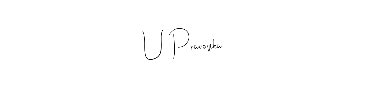 How to Draw U Pravallika signature style? Andilay-7BmLP is a latest design signature styles for name U Pravallika. U Pravallika signature style 4 images and pictures png