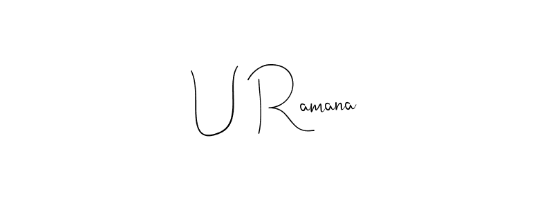 Best and Professional Signature Style for U Ramana. Andilay-7BmLP Best Signature Style Collection. U Ramana signature style 4 images and pictures png