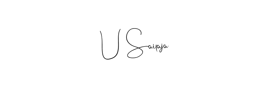 It looks lik you need a new signature style for name U Sailaja. Design unique handwritten (Andilay-7BmLP) signature with our free signature maker in just a few clicks. U Sailaja signature style 4 images and pictures png