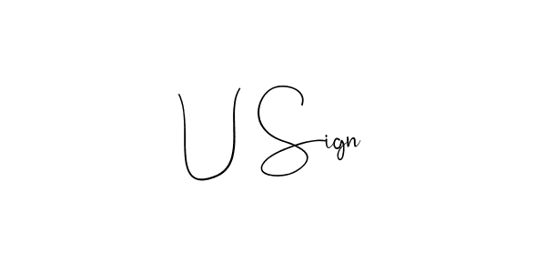 Andilay-7BmLP is a professional signature style that is perfect for those who want to add a touch of class to their signature. It is also a great choice for those who want to make their signature more unique. Get U Sign name to fancy signature for free. U Sign signature style 4 images and pictures png