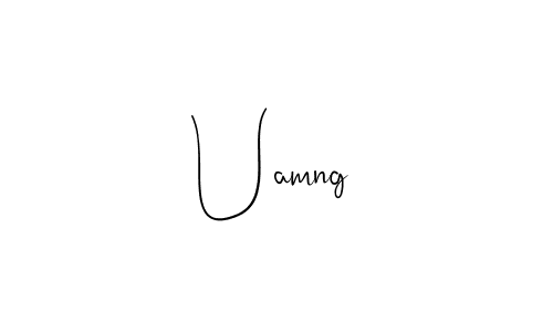 Also we have Uamng name is the best signature style. Create professional handwritten signature collection using Andilay-7BmLP autograph style. Uamng signature style 4 images and pictures png