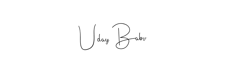 Once you've used our free online signature maker to create your best signature Andilay-7BmLP style, it's time to enjoy all of the benefits that Uday Babu name signing documents. Uday Babu signature style 4 images and pictures png