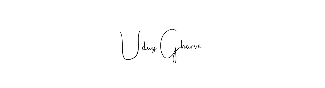 Here are the top 10 professional signature styles for the name Uday Gharve. These are the best autograph styles you can use for your name. Uday Gharve signature style 4 images and pictures png