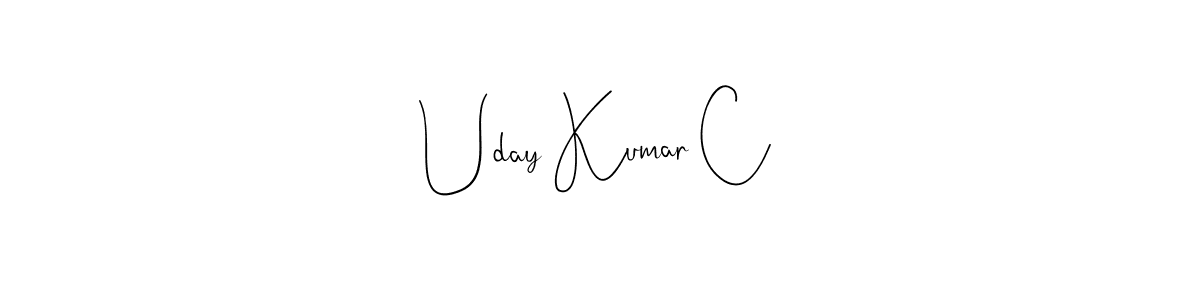 Here are the top 10 professional signature styles for the name Uday Kumar C. These are the best autograph styles you can use for your name. Uday Kumar C signature style 4 images and pictures png