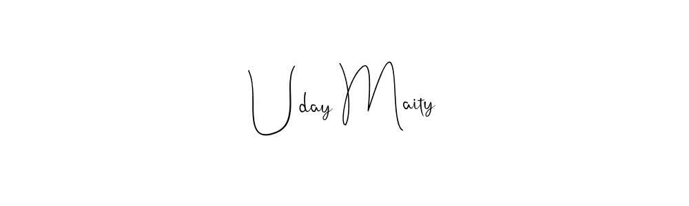 Make a beautiful signature design for name Uday Maity. With this signature (Andilay-7BmLP) style, you can create a handwritten signature for free. Uday Maity signature style 4 images and pictures png