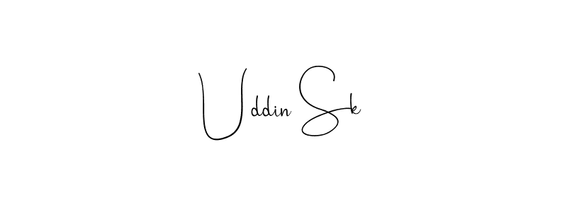 Uddin Sk stylish signature style. Best Handwritten Sign (Andilay-7BmLP) for my name. Handwritten Signature Collection Ideas for my name Uddin Sk. Uddin Sk signature style 4 images and pictures png