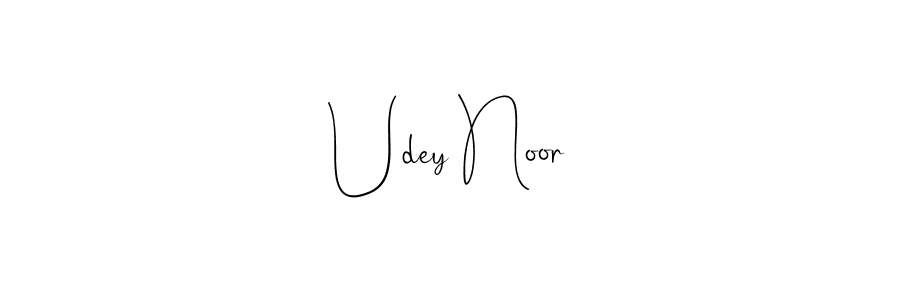 Similarly Andilay-7BmLP is the best handwritten signature design. Signature creator online .You can use it as an online autograph creator for name Udey Noor. Udey Noor signature style 4 images and pictures png