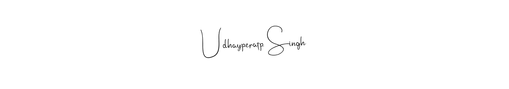 Create a beautiful signature design for name Udhayperatp Singh. With this signature (Andilay-7BmLP) fonts, you can make a handwritten signature for free. Udhayperatp Singh signature style 4 images and pictures png