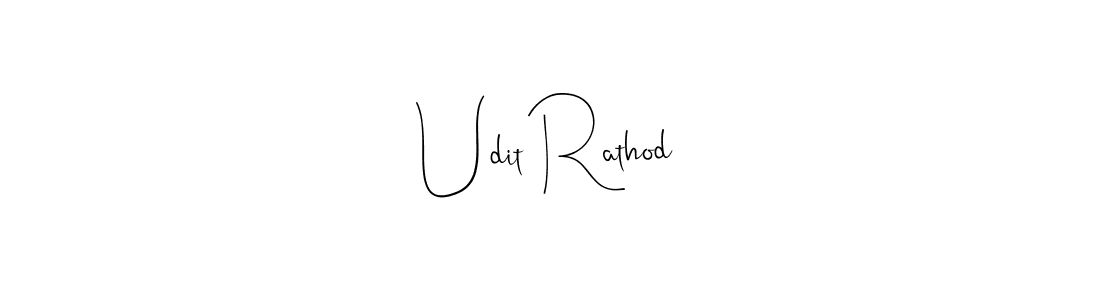 Udit Rathod stylish signature style. Best Handwritten Sign (Andilay-7BmLP) for my name. Handwritten Signature Collection Ideas for my name Udit Rathod. Udit Rathod signature style 4 images and pictures png