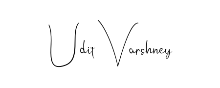 A dynamic signature style for Udit Varshney using Andilay-7BmLP script. Designed to look authentic, handwritten, and professional. Udit Varshney signature style 4 images and pictures png