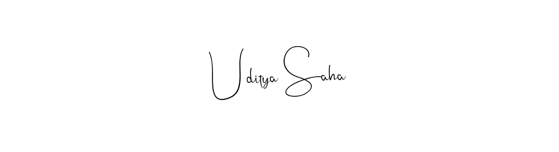 Similarly Andilay-7BmLP is the best handwritten signature design. Signature creator online .You can use it as an online autograph creator for name Uditya Saha. Uditya Saha signature style 4 images and pictures png