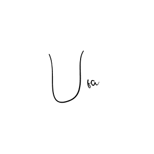 Make a beautiful signature design for name Ufa. With this signature (Andilay-7BmLP) style, you can create a handwritten signature for free. Ufa signature style 4 images and pictures png