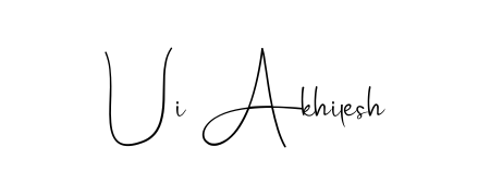 The Andilay-7BmLP typeface gives name Ui Akhilesh a refined look. Suitable for certificates, diplomas, and official verification. Ui Akhilesh signature style 4 images and pictures png