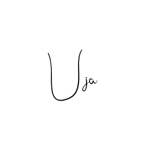 Make a beautiful signature design for name Uja. With this signature (Andilay-7BmLP) style, you can create a handwritten signature for free. Uja signature style 4 images and pictures png