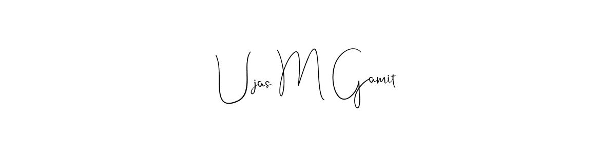 Here are the top 10 professional signature styles for the name Ujas M Gamit. These are the best autograph styles you can use for your name. Ujas M Gamit signature style 4 images and pictures png