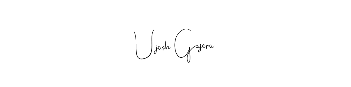 Similarly Andilay-7BmLP is the best handwritten signature design. Signature creator online .You can use it as an online autograph creator for name Ujash Gajera. Ujash Gajera signature style 4 images and pictures png