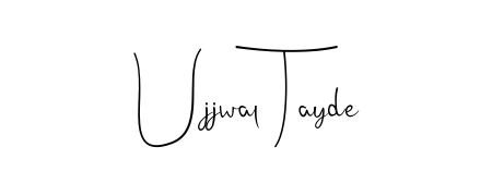 A classic penmanship look for Ujjwal Tayde. The Andilay-7BmLP font brings timeless elegance and confidence to every signed document. Ujjwal Tayde signature style 4 images and pictures png