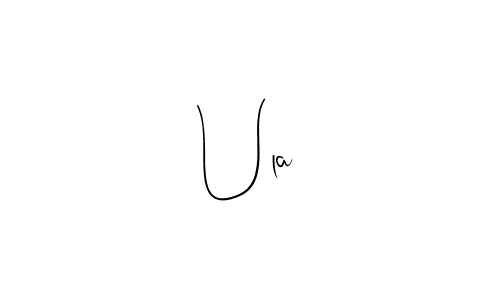 You should practise on your own different ways (Andilay-7BmLP) to write your name (Ulaş) in signature. don't let someone else do it for you. Ulaş signature style 4 images and pictures png