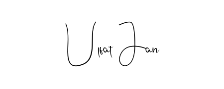 Build your personal autograph collection for name Ulfat Jan with Andilay-7BmLP design. Browse, select, and save your favorites. Ulfat Jan signature style 4 images and pictures png