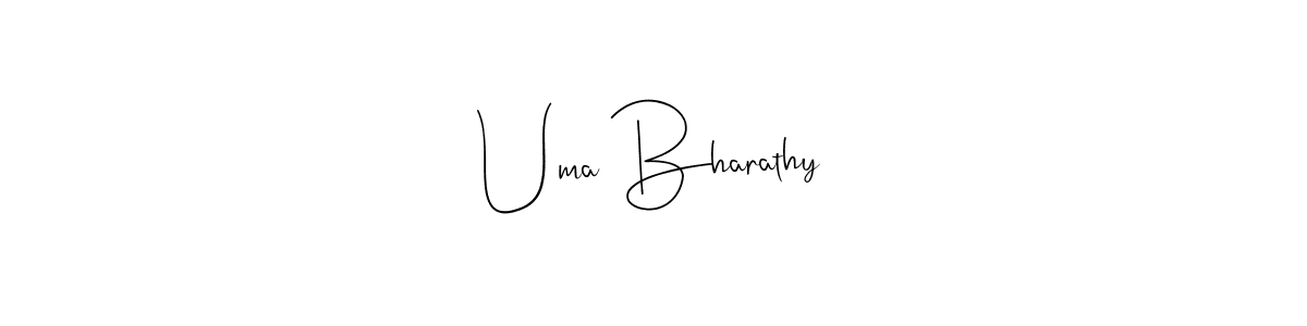 Uma Bharathy stylish signature style. Best Handwritten Sign (Andilay-7BmLP) for my name. Handwritten Signature Collection Ideas for my name Uma Bharathy. Uma Bharathy signature style 4 images and pictures png