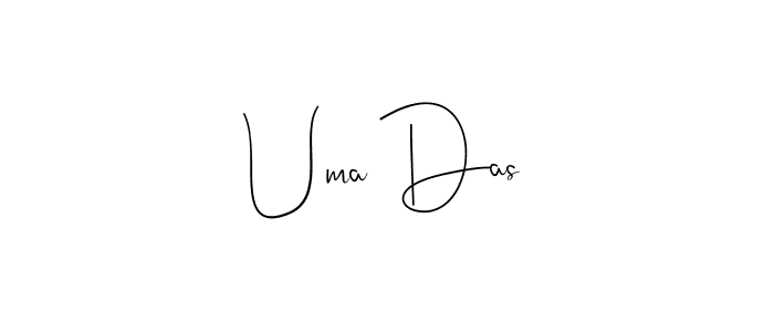 Uma Das stylish signature style. Best Handwritten Sign (Andilay-7BmLP) for my name. Handwritten Signature Collection Ideas for my name Uma Das. Uma Das signature style 4 images and pictures png
