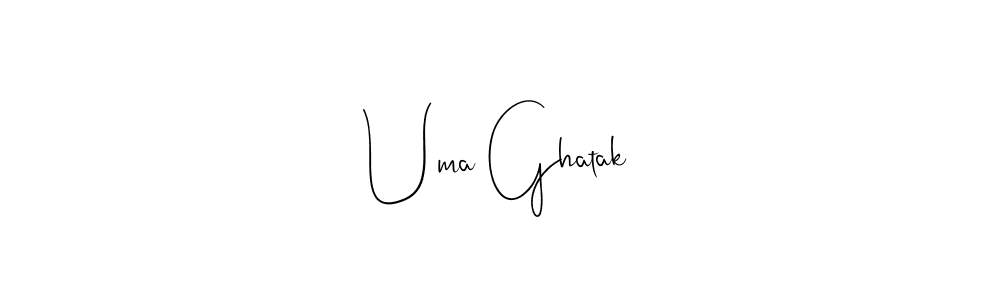 Design your own signature with our free online signature maker. With this signature software, you can create a handwritten (Andilay-7BmLP) signature for name Uma Ghatak. Uma Ghatak signature style 4 images and pictures png