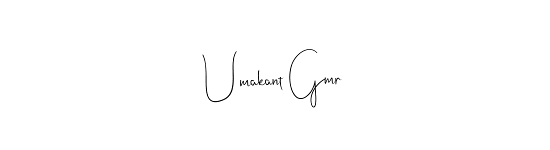 Make a beautiful signature design for name Umakant Gmr. Use this online signature maker to create a handwritten signature for free. Umakant Gmr signature style 4 images and pictures png