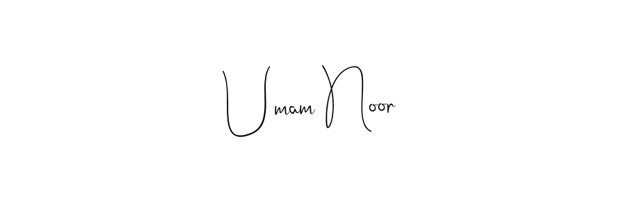 How to make Umam Noor name signature. Use Andilay-7BmLP style for creating short signs online. This is the latest handwritten sign. Umam Noor signature style 4 images and pictures png