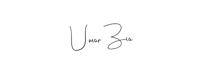 Umar Zia stylish signature style. Best Handwritten Sign (Andilay-7BmLP) for my name. Handwritten Signature Collection Ideas for my name Umar Zia. Umar Zia signature style 4 images and pictures png