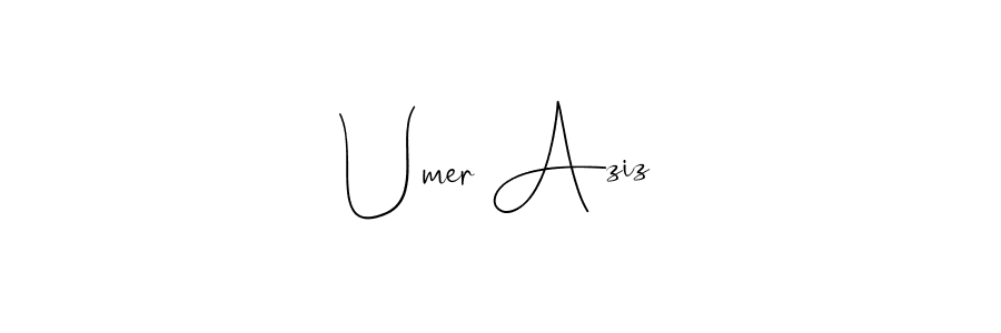 Here are the top 10 professional signature styles for the name Umer Aziz. These are the best autograph styles you can use for your name. Umer Aziz signature style 4 images and pictures png