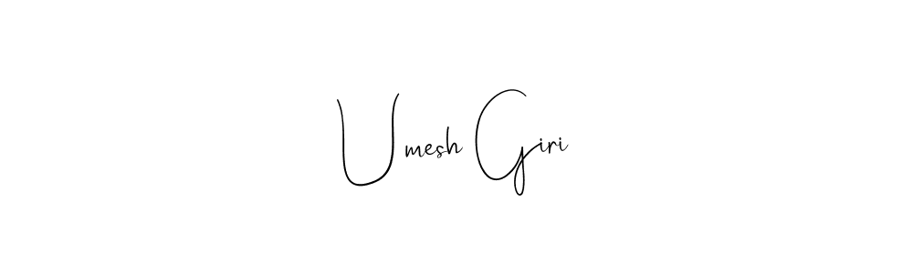 Use a signature maker to create a handwritten signature online. With this signature software, you can design (Andilay-7BmLP) your own signature for name Umesh Giri. Umesh Giri signature style 4 images and pictures png
