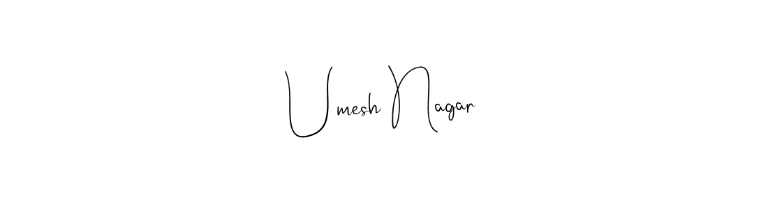 Make a beautiful signature design for name Umesh Nagar. With this signature (Andilay-7BmLP) style, you can create a handwritten signature for free. Umesh Nagar signature style 4 images and pictures png