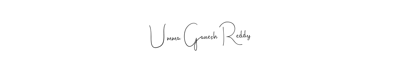 Make a beautiful signature design for name Umma Ganesh Reddy. Use this online signature maker to create a handwritten signature for free. Umma Ganesh Reddy signature style 4 images and pictures png