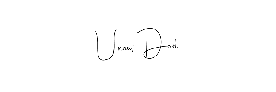 Make a beautiful signature design for name Unnat Dad. Use this online signature maker to create a handwritten signature for free. Unnat Dad signature style 4 images and pictures png