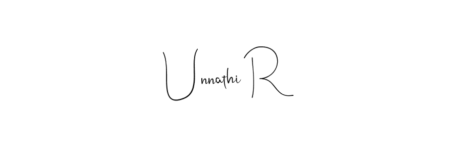 Also we have Unnathi R name is the best signature style. Create professional handwritten signature collection using Andilay-7BmLP autograph style. Unnathi R signature style 4 images and pictures png