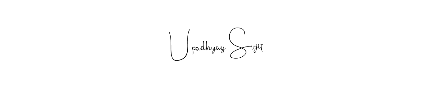 Similarly Andilay-7BmLP is the best handwritten signature design. Signature creator online .You can use it as an online autograph creator for name Upadhyay Sujit. Upadhyay Sujit signature style 4 images and pictures png