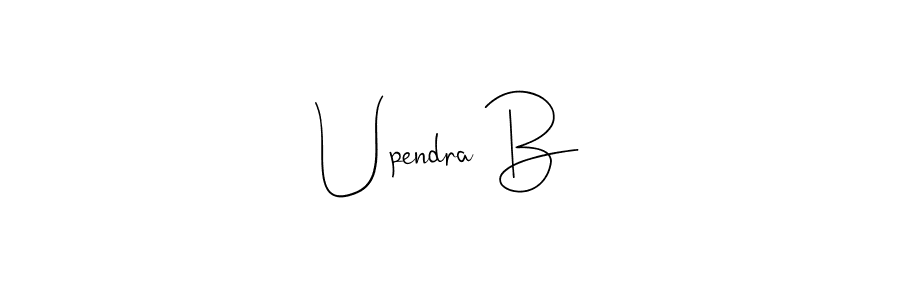 You can use this online signature creator to create a handwritten signature for the name Upendra B. This is the best online autograph maker. Upendra B signature style 4 images and pictures png