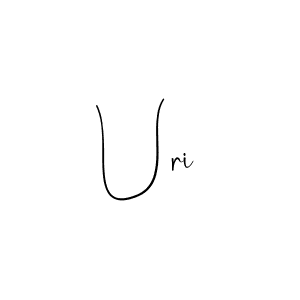 if you are searching for the best signature style for your name Uri. so please give up your signature search. here we have designed multiple signature styles  using Andilay-7BmLP. Uri signature style 4 images and pictures png
